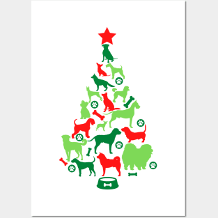 Dog Lover's Christmas Tree Posters and Art